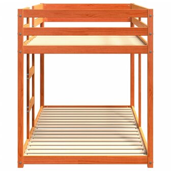 Stapelbed massief grenenhout wasbruin 90x200 cm 5