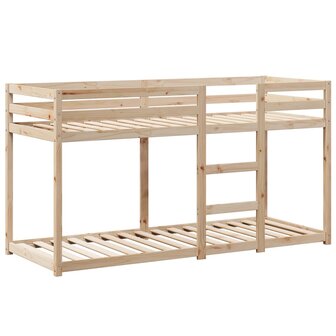 Stapelbedframe zonder matras massief grenenhout 90x200 cm 7