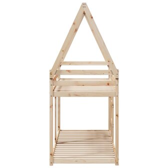 Stapelbedframe zonder matras massief grenenhout 90x190 cm 5