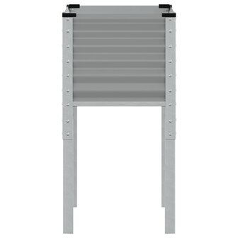 Plantenbak 45x45x88 cm staal grijs 5