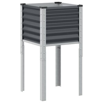 Plantenbak 45x45x88 cm staal antracietkleurig 5