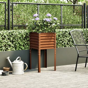 Plantenbak 45x45x88 cm weervast staal 3