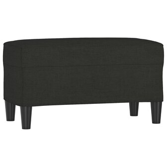 Bankje 70x35x41 cm stof zwart 2