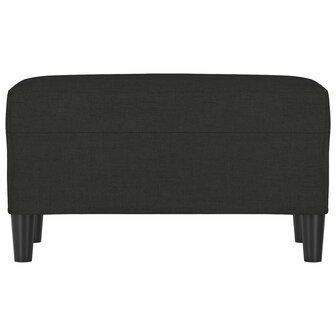 Bankje 70x35x41 cm stof zwart 3