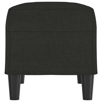 Bankje 70x35x41 cm stof zwart 4