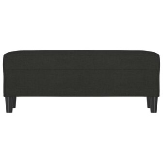 Bankje 100x35x41 cm stof zwart 3