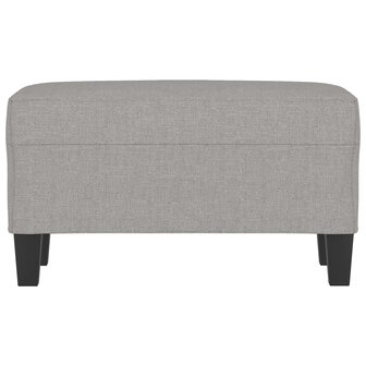 Bankje 70x35x41 cm stof lichtgrijs 3