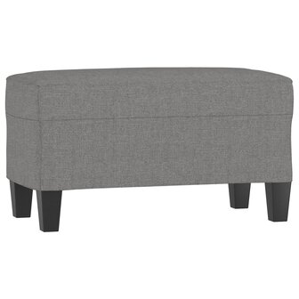 Bankje 70x35x41 cm stof donkergrijs 2