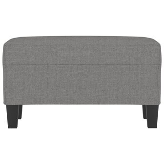 Bankje 70x35x41 cm stof donkergrijs 3