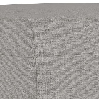 Bankje 100x35x41 cm stof lichtgrijs 5