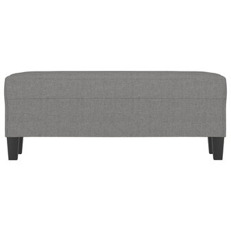 Bankje 100x35x41 cm stof donkergrijs 3
