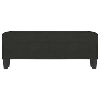 Bankje 100x35x41 cm stof zwart 3