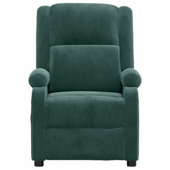 Massagestoel fluweel donkergroen 3