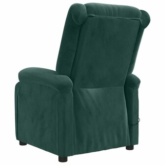 Massagestoel fluweel donkergroen 5