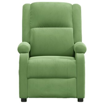 Massagestoel fluweel lichtgroen 3