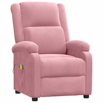 Massagestoel fluweel roze 2