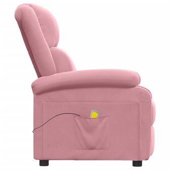 Massagestoel fluweel roze 4