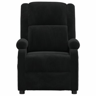Massagestoel fluweel zwart 3