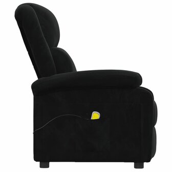 Massagestoel fluweel zwart 4