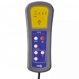 Massagestoel fluweel cr&egrave;mekleurig 9