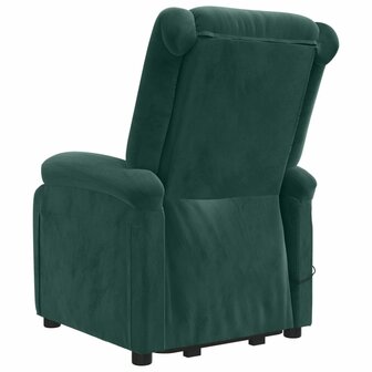 Sta-op-massagestoel fluweel donkergroen 6
