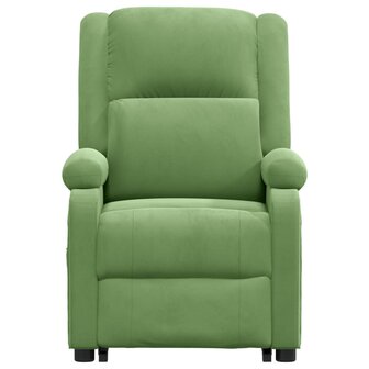 Sta-op-massagestoel fluweel lichtgroen 4