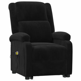 Sta-op-massagestoel fluweel zwart 3