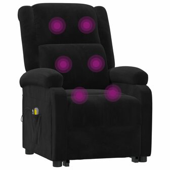 Sta-op-massagestoel fluweel zwart 7