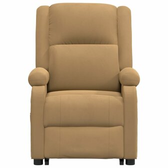 Sta-op-massagestoel fluweel bruin 4