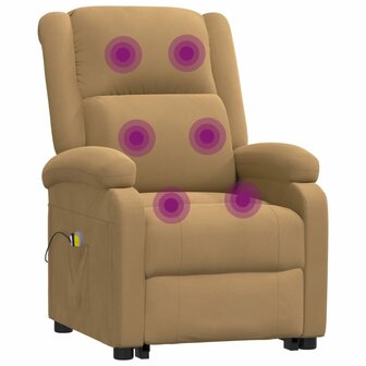 Sta-op-massagestoel fluweel bruin 7