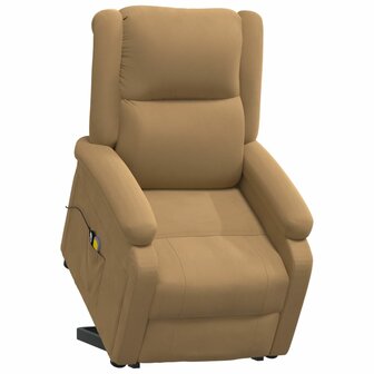 Sta-op-massagestoel fluweel bruin 9