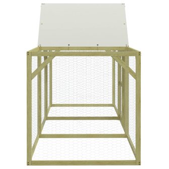 Kippenhok 300x100x150 cm ge&iuml;mpregneerd massief grenenhout 4