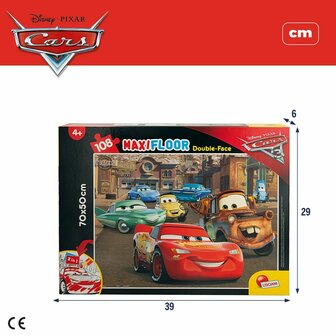 Kinderpuzzel Cars Dubbelzijdig 108 Onderdelen 70 x 1,5 x 50 cm (6 Stuks) 7