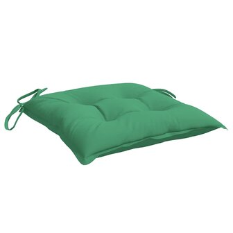 Stoelkussens 2 st 40x40x7 cm oxford stof groen 5