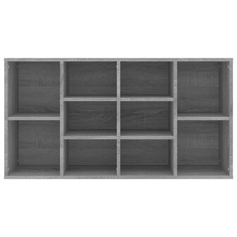 Schoenenbank 103x30x54,5 cm bewerkt hout grijs sonoma eiken 5
