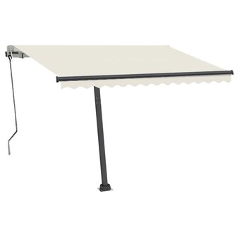 Luifel automatisch met LED en windsensor 300x250 cm cr&egrave;mekleur 2