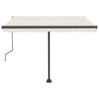 Luifel automatisch met LED en windsensor 300x250 cm cr&egrave;mekleur 4