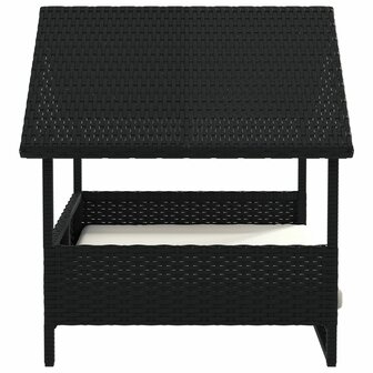 Hondenhok met kussen poly rattan 5