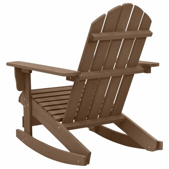 Tuinschommelstoel hout bruin 4
