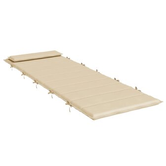 Ligbedkussen 180x60x4 cm oxford stof beige 4