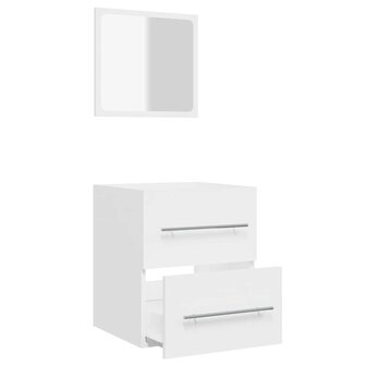 Badkamerkast met spiegel 41x38,5x48 cm wit  6