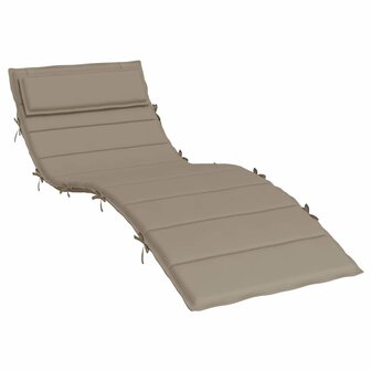 Ligbedkussen 180x60x4 cm oxford stof taupe 2