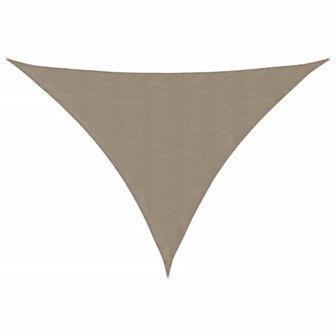 Zonnescherm driehoekig 2,5x2,5x3,5 m oxford stof taupe 2