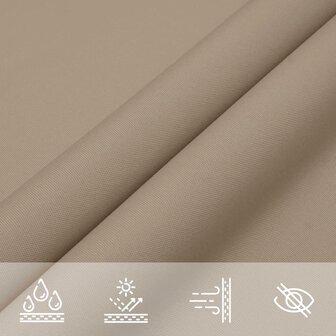 Zonnescherm driehoekig 2,5x2,5x3,5 m oxford stof taupe 8