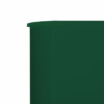 Windscherm 3-panelen 400x120 cm stof groen 4
