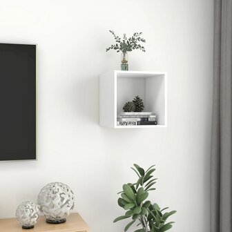 Wandkast 37x37x37 cm bewerkt hout wit 4