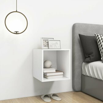 Wandkast 37x37x37 cm bewerkt hout wit 5