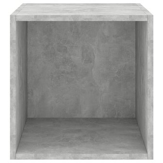 Wandkast 37x37x37 cm bewerkt hout betongrijs 9