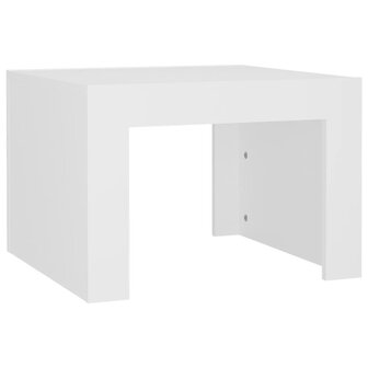 Salontafel 50x50x35 cm bewerkt hout wit 2