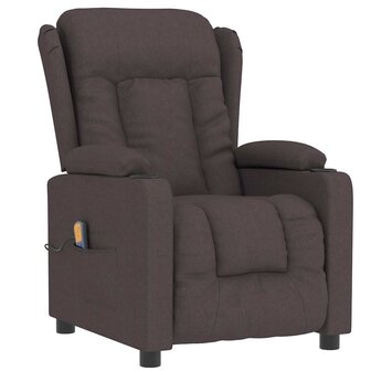 Massagestoel stof donkerbruin 2